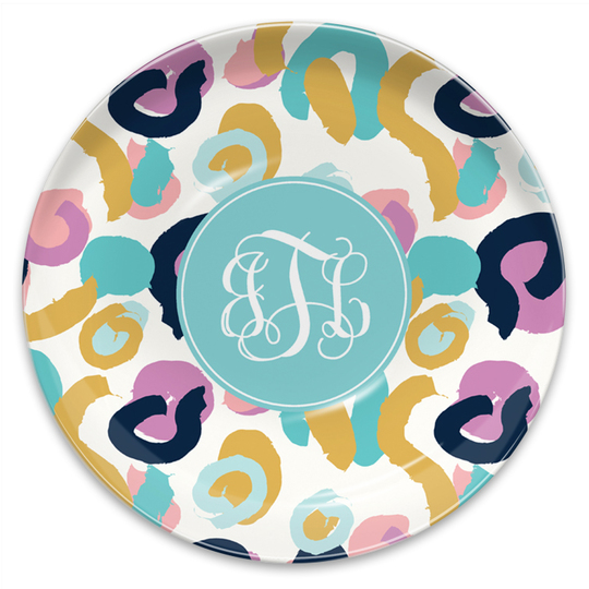 Orchid Free Brush Melamine Plate